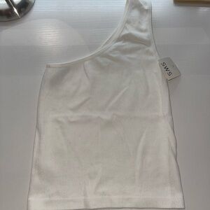 one shoulder tank
